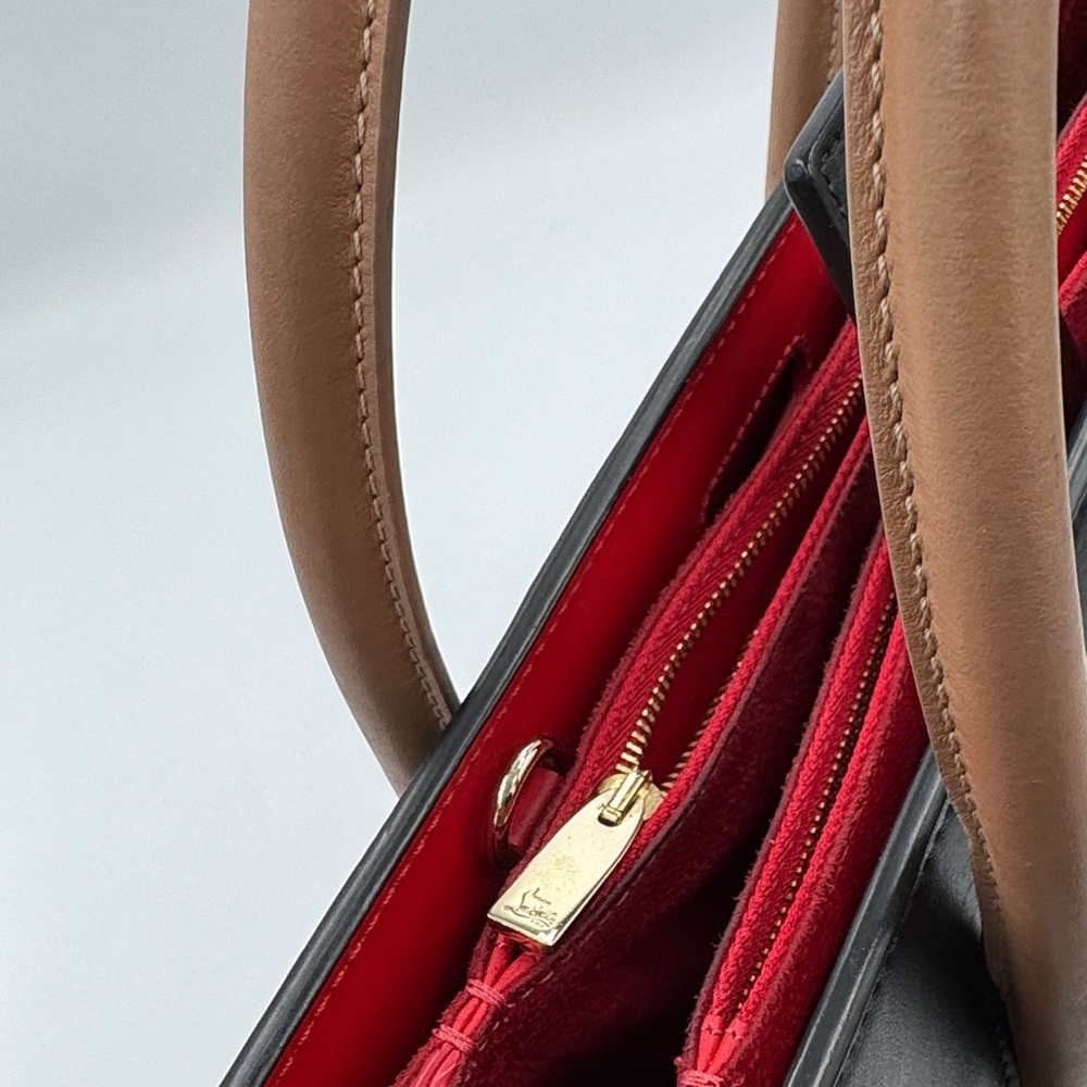 Christian Louboutin Paloma - Black Tote Red Interior & Adjustable Strap - Picture 13 of 14
